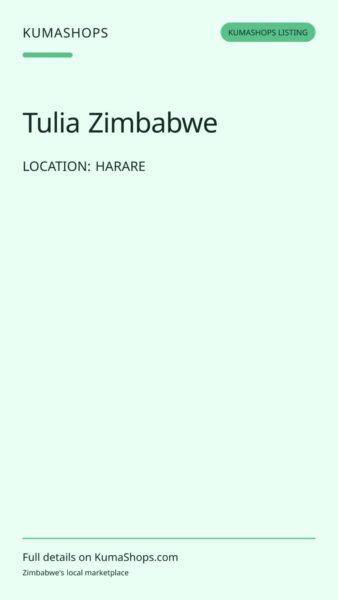 Tulia Zimbabwe — Diaspora Consultancy in Harare