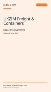 UKZIM Freight & Containers — UK to Zimbabwe Shipping
