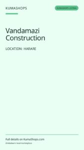 Vandamazi Construction — Zimbabwe Home Building