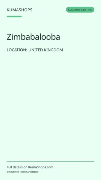 Zimbabalooba — Zimbabwean Cotton Fashion in United Kingdom