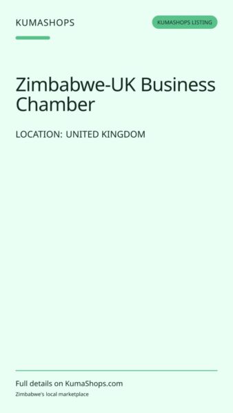 Zimbabwe-UK Business Chamber — Business Networking in United Kingdom