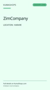 ZimCompany — Register a Zimbabwe Business From Abroad