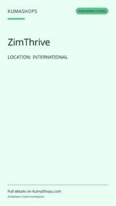 ZimThrive — Zimbabwe Diaspora Business Network